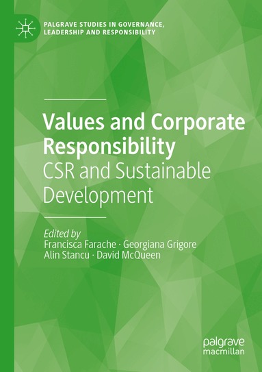 Francisca Farache, Georgiana Grigore, Alin Stancu, David McQueen - Values and Corporate Responsibility, Häftad