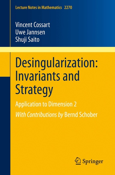 Vincent Cossart, Uwe Jannsen, Shuji Saito - Desingularization: Invariants and Strategy, Häftad