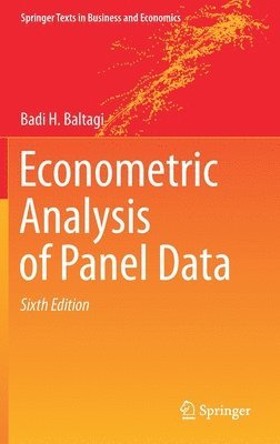 Econometric Analysis of Panel Data 1