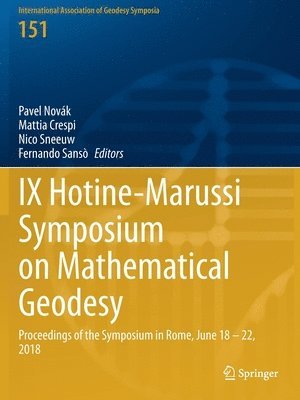 bokomslag IX Hotine-Marussi Symposium on Mathematical Geodesy