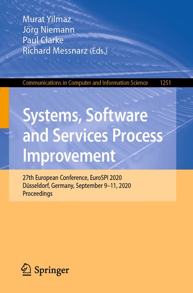 Murat Yilmaz, Jörg Niemann, Paul Clarke, Richard Messnarz - Systems, Software and Services Process Improvement, Häftad