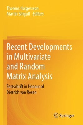 bokomslag Recent Developments in Multivariate and Random Matrix Analysis