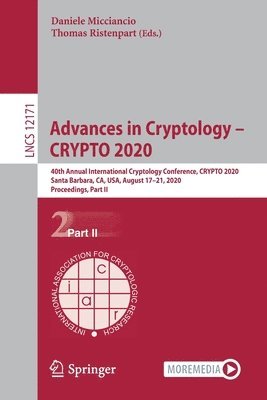 bokomslag Advances in Cryptology - CRYPTO 2020