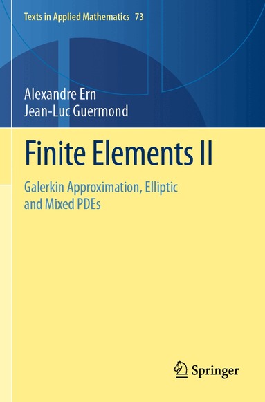 Alexandre Ern, Jean-Luc Guermond - Finite Elements II, Häftad