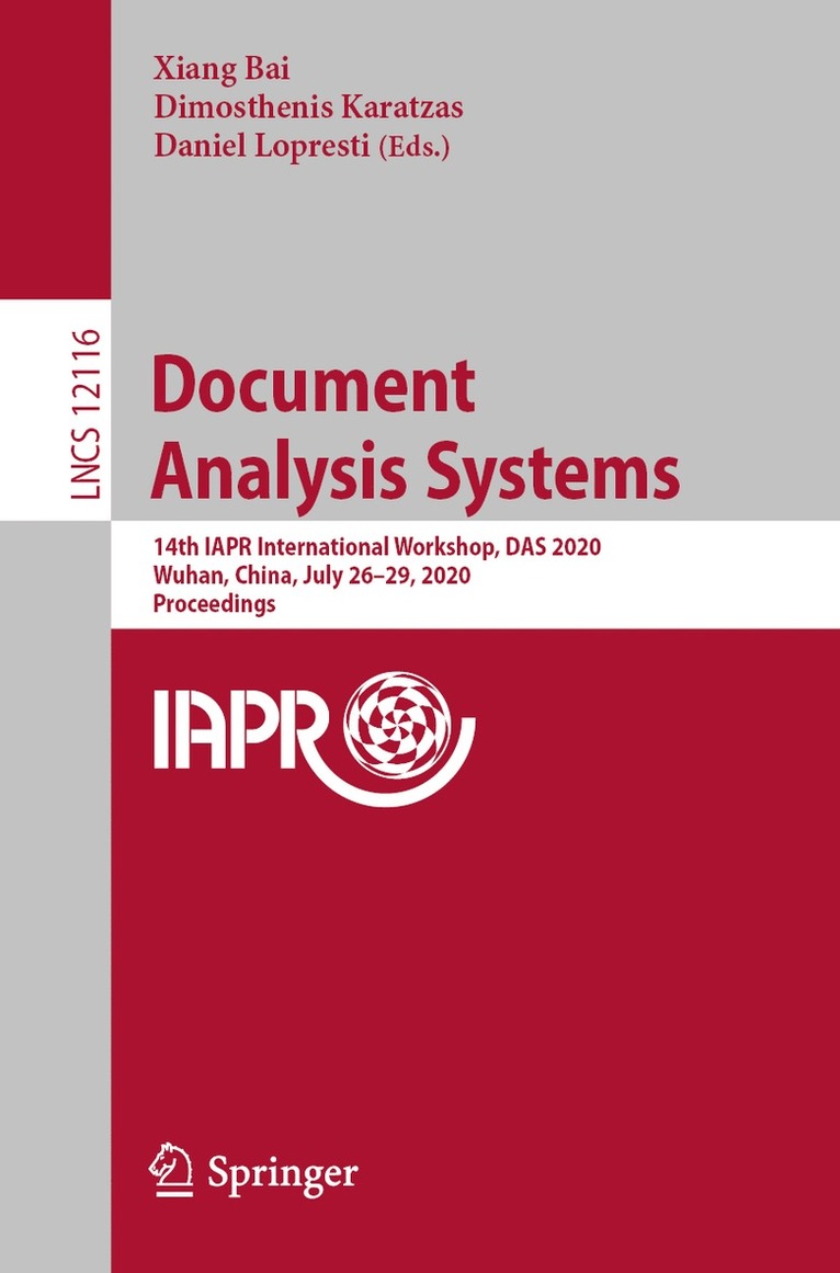 Xiang Bai, Dimosthenis Karatzas, Daniel Lopresti - Document Analysis Systems, Häftad