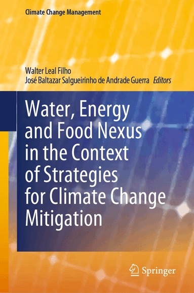 Walter Leal Filho, José Baltazar Salgueirinho de Andrade Guerra - Water, Energy and Food Nexus in the Context of Strategies for Climate Change Mitigation, Inbunden