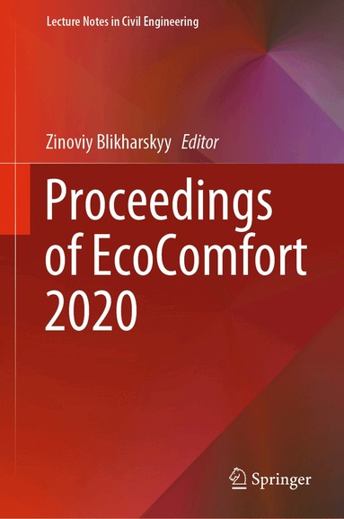 Zinoviy Blikharskyy - Proceedings of EcoComfort 2020, Inbunden