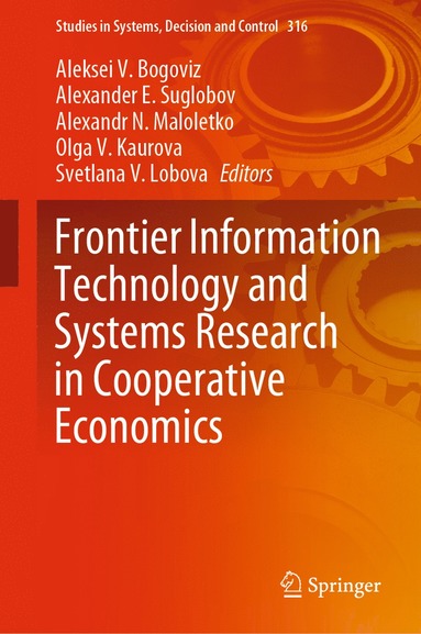 bokomslag Frontier Information Technology and Systems Research in Cooperative Economics