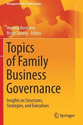 Topics of Family Business Governance 1