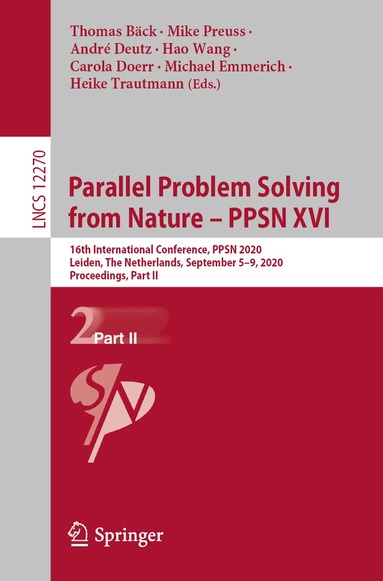 Thomas Bäck, Mike Preuss, André Deutz, Hao Wang, Carola Doerr, Michael Emmerich, Heike Trautmann - Parallel Problem Solving from Nature – PPSN XVI, Häftad