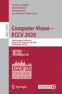 bokomslag Computer Vision - ECCV 2020