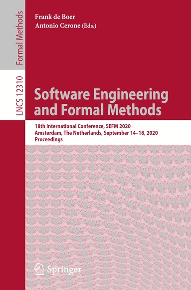 Frank de Boer, Antonio Cerone - Software Engineering and Formal Methods, Häftad