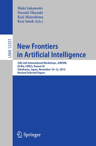 Maki Sakamoto, Naoaki Okazaki, Koji Mineshima, Ken Satoh - New Frontiers in Artificial Intelligence, Häftad