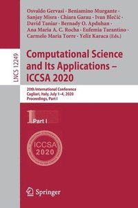 bokomslag Computational Science and Its Applications - ICCSA 2020
