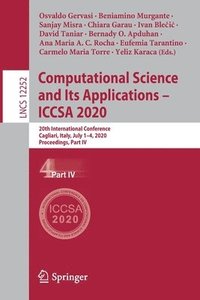 bokomslag Computational Science and Its Applications - ICCSA 2020