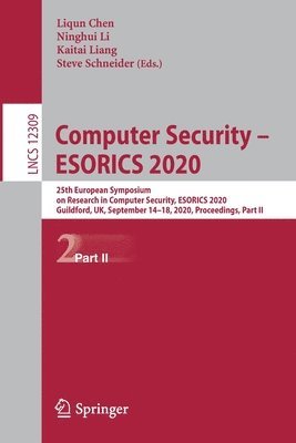 bokomslag Computer Security - ESORICS 2020