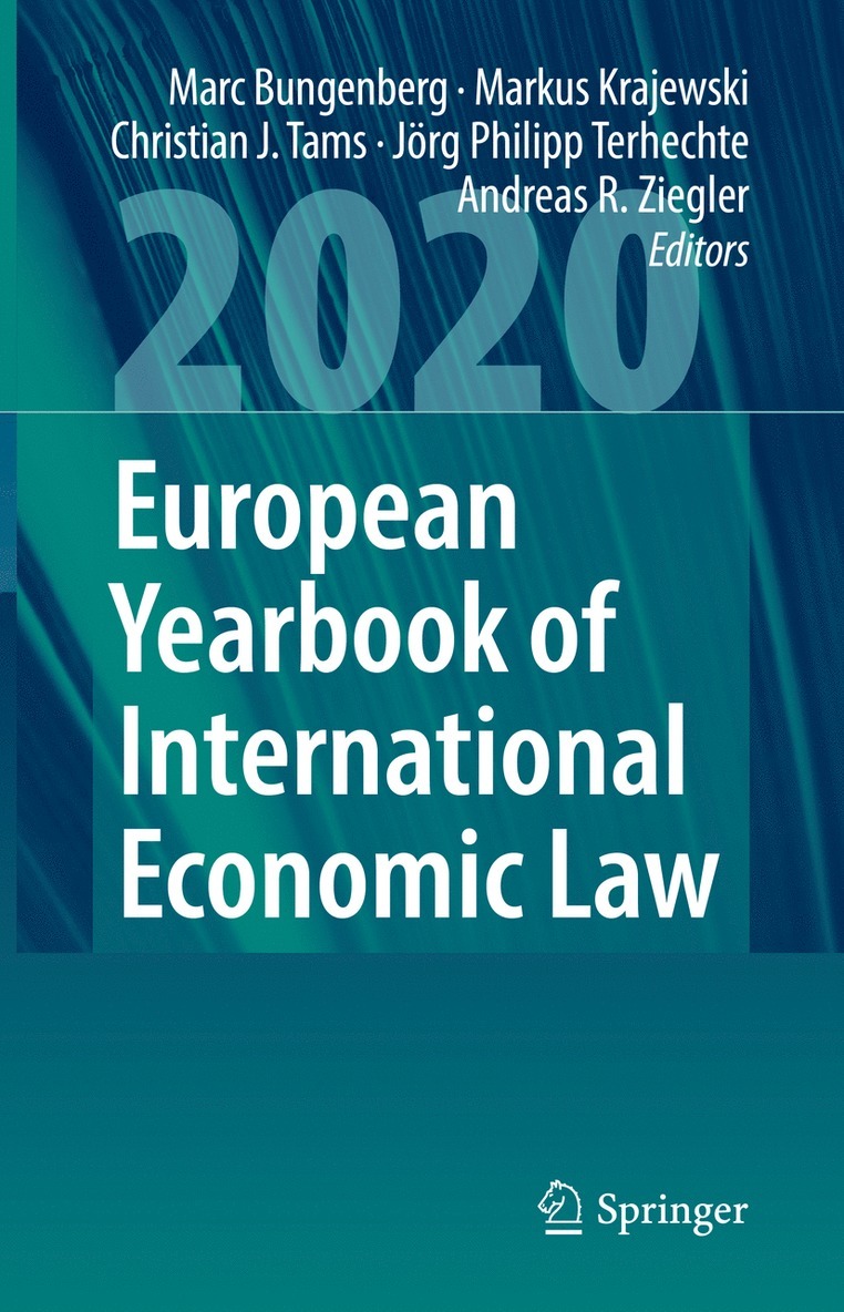 Marc Bungenberg, Markus Krajewski, Christian J. Tams, Jörg Philipp Terhechte, Andreas R. Ziegler, Jorg Philipp Terhechte - European Yearbook of International Economic Law 2020, Inbunden