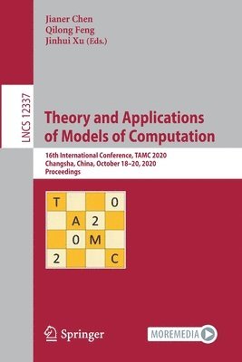 Theory and Applications of Models of Computation 1