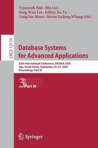 bokomslag Database Systems for Advanced Applications