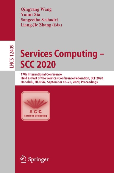 Qingyang Wang, Yunni Xia, Sangeetha Seshadri, Liang-Jie Zhang - Services Computing – SCC 2020, Häftad