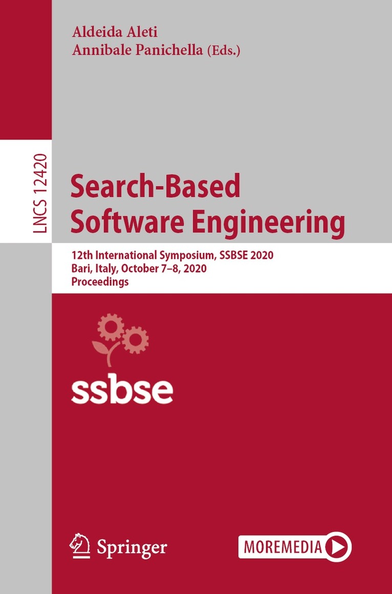 Aldeida Aleti, Annibale Panichella - Search-Based Software Engineering, Häftad