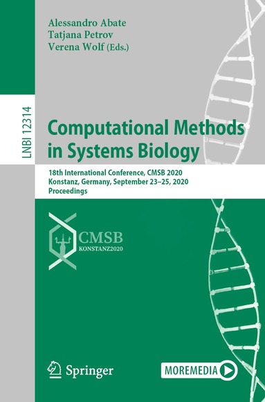 Alessandro Abate, Tatjana Petrov, Verena Wolf - Computational Methods in Systems Biology, Häftad