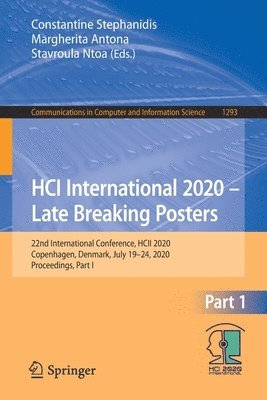 bokomslag HCI International 2020  Late Breaking Posters