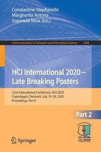 bokomslag HCI International 2020  Late Breaking Posters