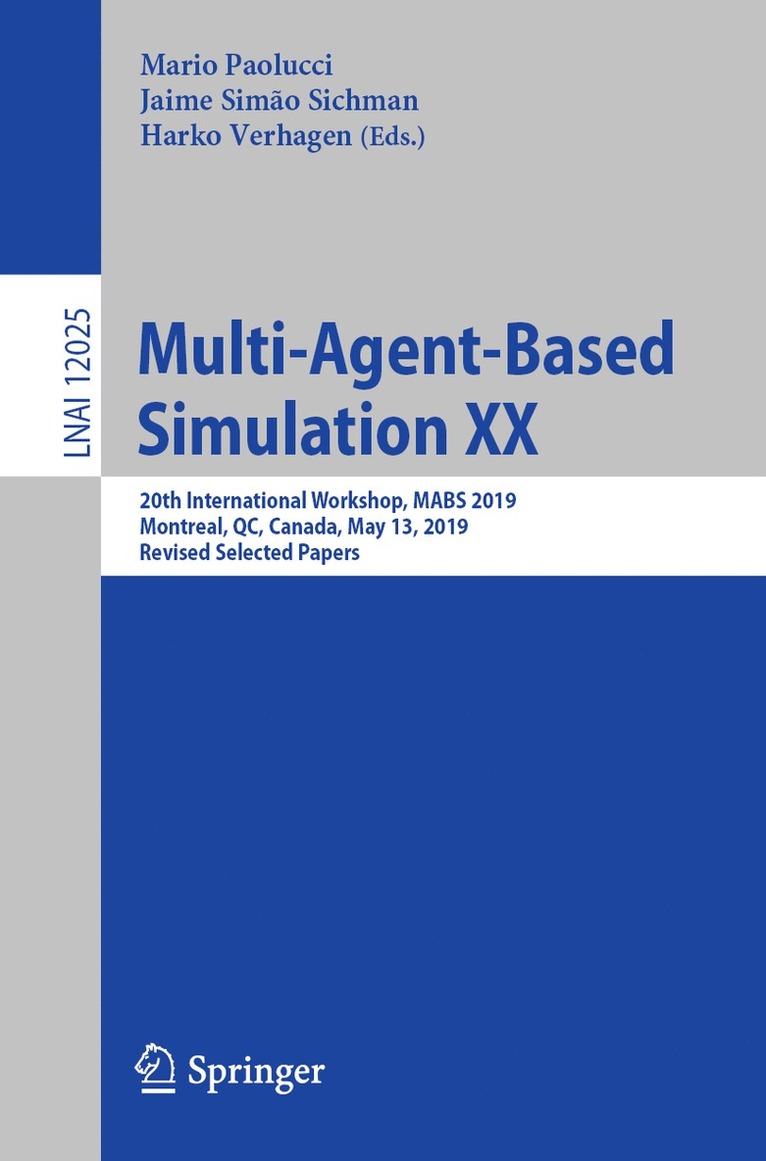 Multi-Agent-Based Simulation XX 1