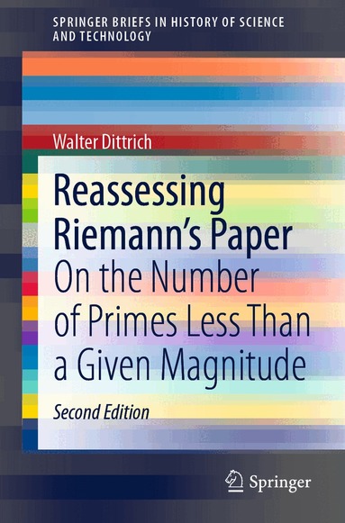 Walter Dittrich - Reassessing Riemann's Paper, Häftad
