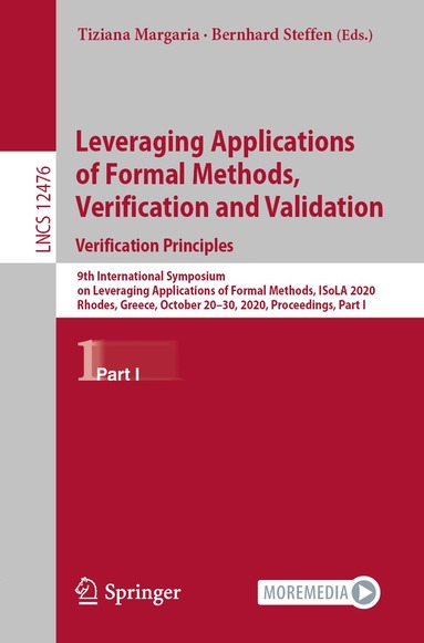 Tiziana Margaria, Bernhard Steffen - Leveraging Applications of Formal Methods, Verification and Validation: Verification Principles, Häftad