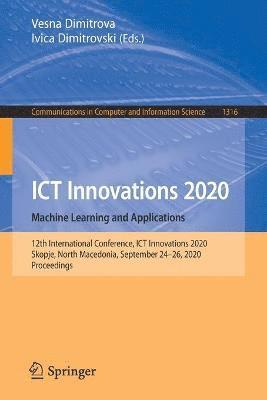 bokomslag ICT Innovations 2020. Machine Learning and Applications