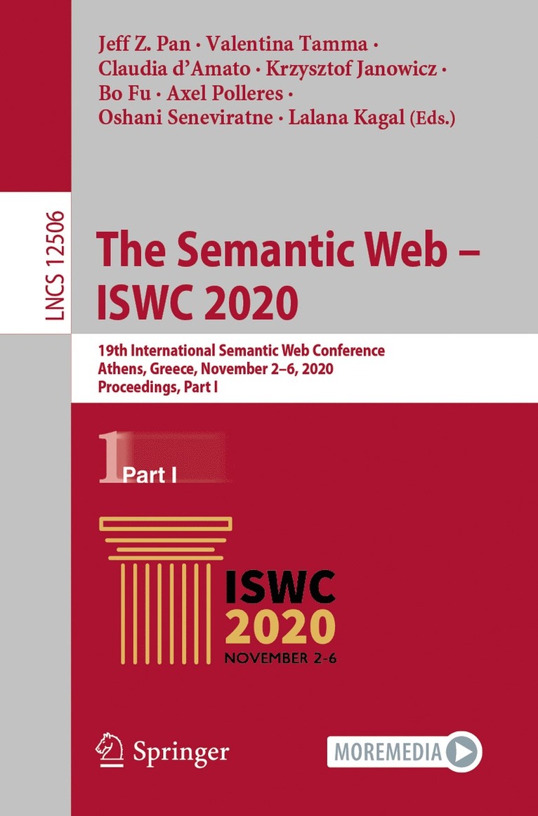 Jeff Z. Pan, Valentina Tamma, Claudia d’Amato, Krzysztof Janowicz, Bo Fu, Axel Polleres, Oshani Seneviratne, Lalana Kagal - Semantic Web – ISWC 2020, Häftad