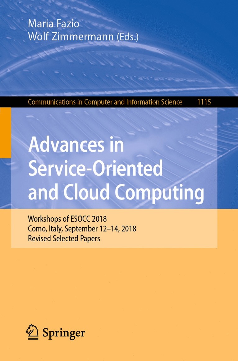 Advances in Service-Oriented and Cloud Computing 1