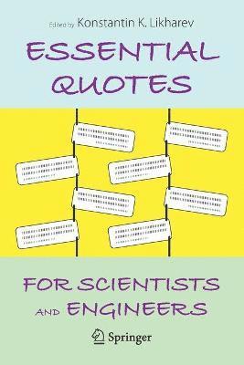 bokomslag Essential Quotes for Scientists and Engineers