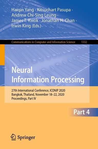 Haiqin Yang, Kitsuchart Pasupa, Andrew Chi-Sing Leung, James T. Kwok, Jonathan H. Chan, Irwin King - Neural Information Processing, Häftad
