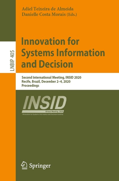 Adiel Teixeira de Almeida, Danielle Costa Morais - Innovation for Systems Information and Decision, Häftad