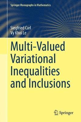 bokomslag Multi-Valued Variational Inequalities and Inclusions