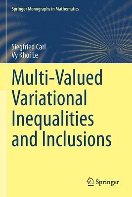 bokomslag Multi-Valued Variational Inequalities and Inclusions