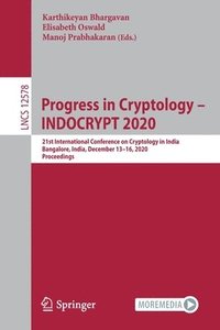 bokomslag Progress in Cryptology -  INDOCRYPT 2020