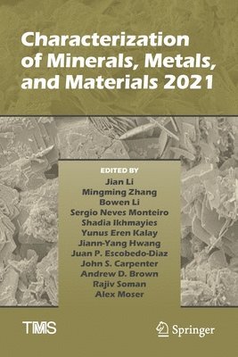 bokomslag Characterization of Minerals, Metals, and Materials 2021