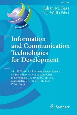 bokomslag Information and Communication Technologies for Development