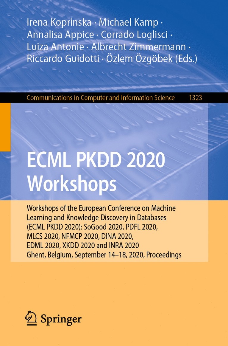 ECML PKDD 2020 Workshops 1