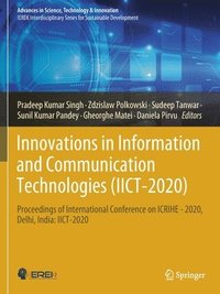 bokomslag Innovations in Information and Communication Technologies  (IICT-2020)