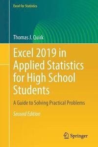 bokomslag Excel 2019 in Applied Statistics for High School Students