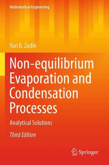 Yuri B. Zudin - Non-equilibrium Evaporation and Condensation Processes, Häftad