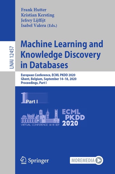 Frank Hutter, Kristian Kersting, Jefrey Lijffijt, Isabel Valera - Machine Learning and Knowledge Discovery in Databases, Häftad