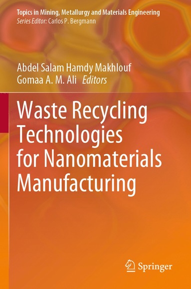 bokomslag Waste Recycling Technologies for Nanomaterials Manufacturing