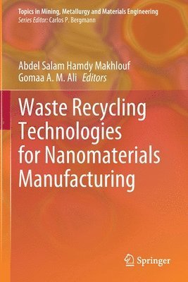 Abdel Salam Hamdy Makhlouf, Gomaa A. M. Ali - Waste Recycling Technologies for Nanomaterials Manufacturing, Häftad
