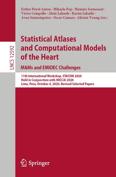 Esther Puyol Anton, Mihaela Pop, Maxime Sermesant, Victor Campello, Alain Lalande, Karim Lekadir, Avan Suinesiaputra, Oscar Camara, Alistair Young - Statistical Atlases and Computational Models of the Heart. M&Ms and EMIDEC Challenges, Häftad